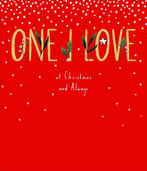 Carlton Cards One I Love at Christmas Special Christmas Greeting Card